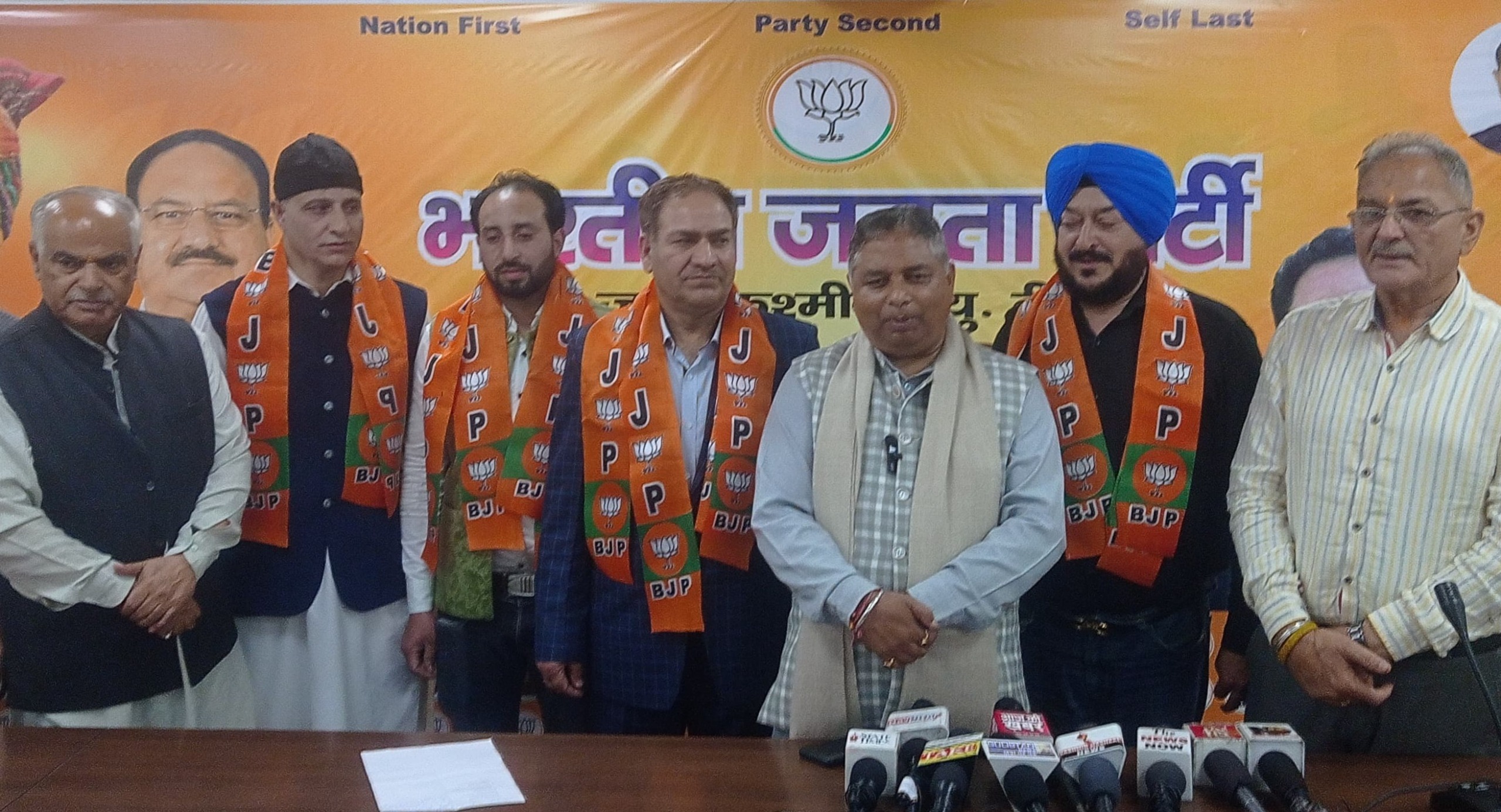 'Senior NC, Congress, PDP leaders from Kashmir, social activist join BJP'